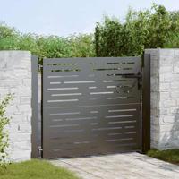 Tuinpoort, Tuindeur 105x75 cm Cortenstaal Vierkant Ontwerp