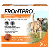 Frontpro kauwtablet Hond Medium 3 kauwtabletten 4-10kg Frontpro kauwtablet Hond Medium 3 kauwtabletten 4-10kg