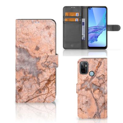 OPPO A53 | OPPO A53s | Bookcase | Marmer Oranje