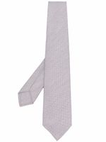 Barba cravate en soie à design colour block - Gris Barba cravate en soie à design colour block - Gris
