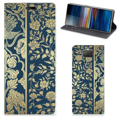 Sony Xperia 10 Smart Cover Beige Flowers
