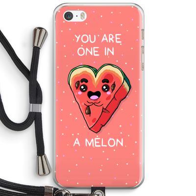 One In A Melon: iPhone 5 / 5S / SE Transparant Hoesje met koord