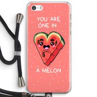 One In A Melon: iPhone 5 / 5S / SE Transparant Hoesje met koord