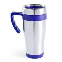 Thermosbeker - 500 ml - RVS - warmhoud koffiebeker - blauw - Isoleerbekers/reisbekers