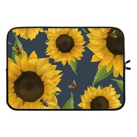 Sunflower and bees: Laptop sleeve 13 inch