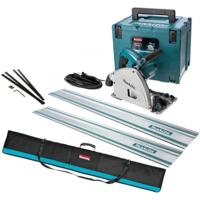 Makita SP6000J1X2 Invalcirkelzaag 230V in Mbox + 2x Geleiderail 1500mm + Foudraal + Koppelstripset