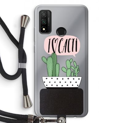 I love cacti: Huawei P Smart (2020) Transparant Hoesje met koord