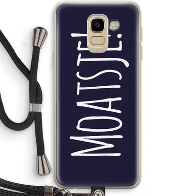 Moatsje!: Samsung Galaxy J6 (2018) Transparant Hoesje met koord
