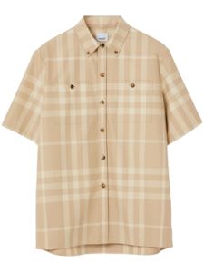 Burberry chemise en coton à carreaux - Tons neutres