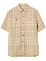 Burberry chemise en coton à carreaux - Tons neutres