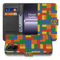 Blokken Design Hoesje Voor OnePlus Nord CE 5 | Book Case & Portemonnee Hoesje Met 3 Pasjes