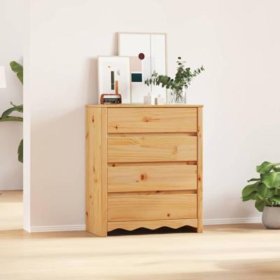 Ladekast Drammen Eiken 76.5 x 40 x 91 cm Massief grenenhout