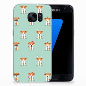 Samsung Galaxy S7 TPU Hoesje Pups