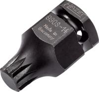 HAZET Krachtdopsleutelbit 990S-14 · 1/2 inch (12,5 mm) vierkant hol, 24 mm buitenzeskant · Binnenveeltandprofiel XZN · SW M14