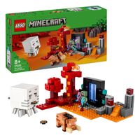Lego LEGO Minecraft 21255 Hinderlaag bij het Nether-Portaal - thumbnail