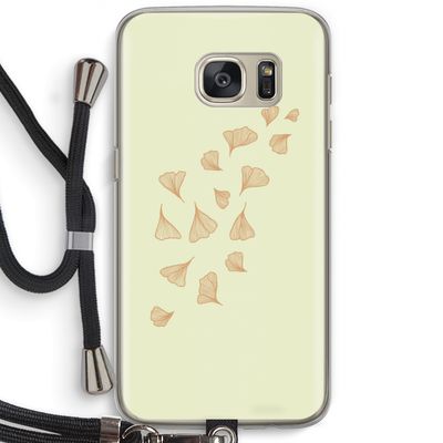 Falling Leaves: Samsung Galaxy S7 Transparant Hoesje met koord