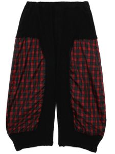 Black Comme Des Garçons pantalon à motif tartan - Noir