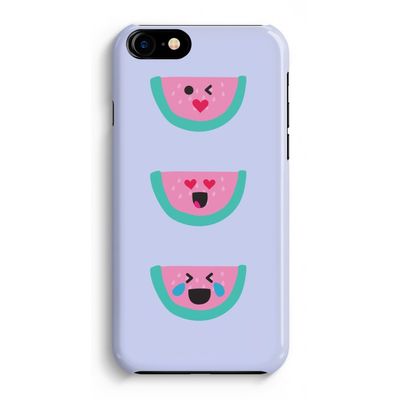 Smiley watermeloen: iPhone 8 Volledig Geprint Hoesje