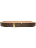 Bally Outline grained-texture belt - Marron - thumbnail