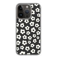 iPhone 13 Pro hybride hoesje - Retro bloempjes
