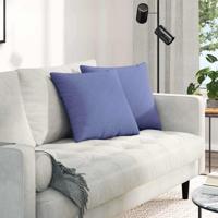 VidaXL Sofa kussens 2 pcs jeans blauw 45 x 45 cm stof