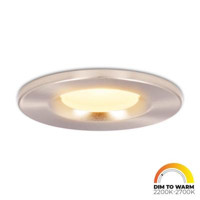 Venezia LED inbouwspot - 6 Watt 460lm - Dim to warm - Rond - Dimbaar - IP65 waterdicht - RVS - Voor binnen, buiten en badkamer