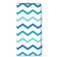 OnePlus Nord 2T Hoesje met Magneet Zigzag Blauw