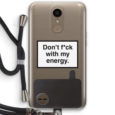 My energy: LG K10 (2017) Transparant Hoesje met koord