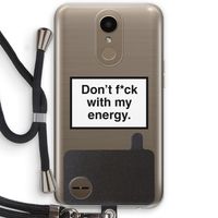 My energy: LG K10 (2017) Transparant Hoesje met koord