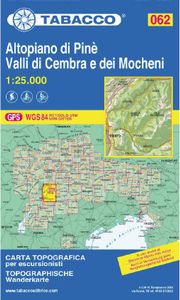 Wandelkaart 062 Altopiano di Pinè - Valli di Cembra e dei Mocheni | Ta