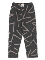 Bobo Choses pantalon de jogging en coton à imprimé graphique - Gris