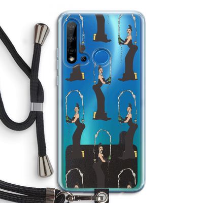 Pop Some Kim: Huawei P20 Lite (2019) Transparant Hoesje met koord