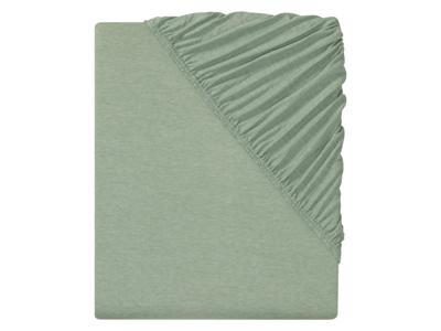 LIVARNO home Molton hoeslaken CVC Jersey 140 - 160x200x25 cm (Groen)