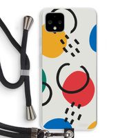 Illustratieve pop 3: Pixel 4 XL Transparant Hoesje met koord