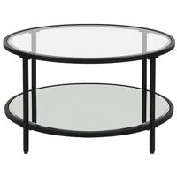 Beliani - BIRNEY - Salontafel - Zwart - Veiligheidsglas - thumbnail