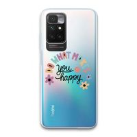 Happy days: Xiaomi Redmi 10 Transparant Hoesje