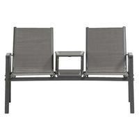 Le Sud loveseat Cannes - grijs - 155x64x93 cm - Leen Bakker