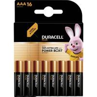 Duracell Plus Power Boost MN2400 AAA batterij (potlood) 1.5 V 16 stuk(s) - thumbnail