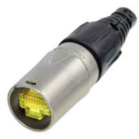 Neutrik NE8MX Neutrik Econ NE8MX - etherCON RJ45 kabelstekkerbescherming nikkel NE8MX Stekker, recht Aantal polen (sensoren) 8P8C Geel, Zwart 1 stuk(s)