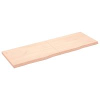 vidaXL Tafelblad 180x60x(2-6) cm onbehandeld massief eikenhout - thumbnail