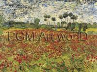 Kunstdruk Vincent Van Gogh - Field of Poppies 80x60cm