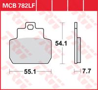 TRW Remblokken, en remschoenen voor de moto, MCB782 Allround organisch