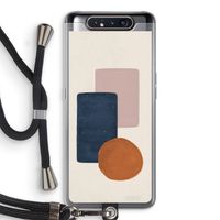 Geo #3: Samsung Galaxy A80 Transparant Hoesje met koord