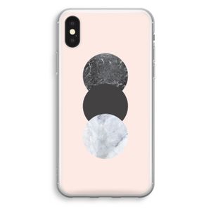 Marmeren cirkels: iPhone XS Transparant Hoesje
