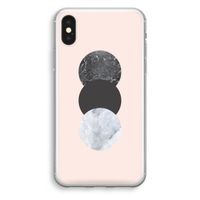 Marmeren cirkels: iPhone XS Transparant Hoesje