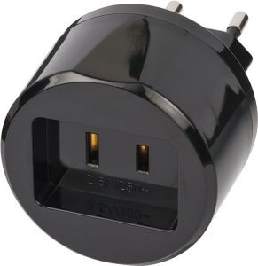 Brennenstuhl Travel Adapter USA => Euro with 2,5A fuse| per 5 - 1508500010