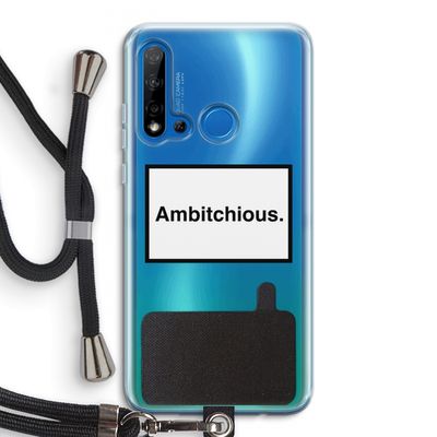 Ambitchious: Huawei P20 Lite (2019) Transparant Hoesje met koord