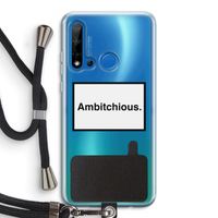 Ambitchious: Huawei P20 Lite (2019) Transparant Hoesje met koord