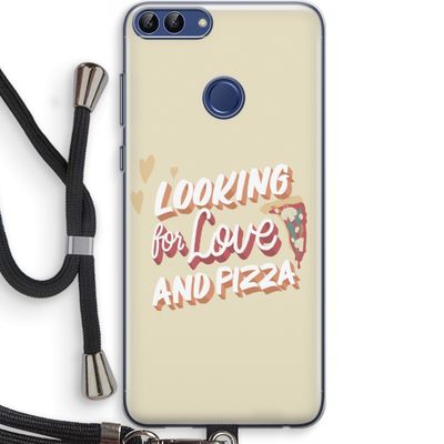 Pizza is the answer: Huawei P Smart (2018) Transparant Hoesje met koord