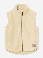 Kindervestje van teddyfleece MATBATTAL MINI A TURE ecru